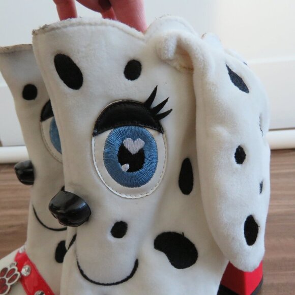 IRREGULAR CHOICE Dalmatian Pooch Perfect High Heel Boots Whimsy - Size US 5.5 - Picture 11 of 16
